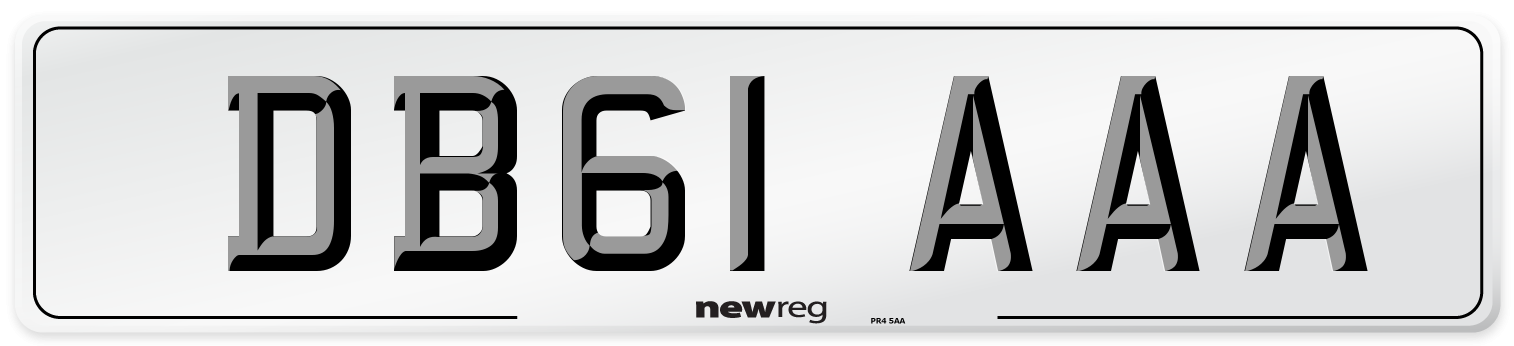 DB61 AAA Number Plate from New Reg